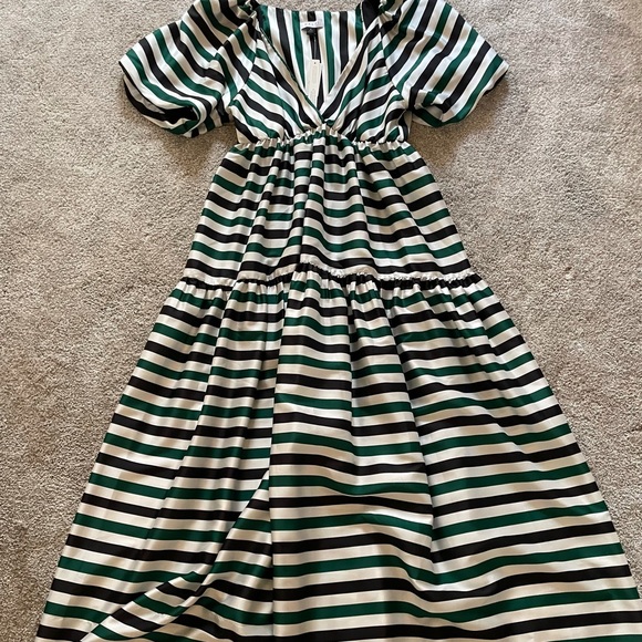 Anthropologie Black and White Striped Maxi Dress - Picture 8 of 11